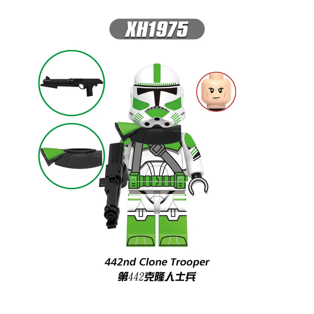 442nd Siege Battalion Clone Trooper Minifigures XH1975 Compatible With Lego