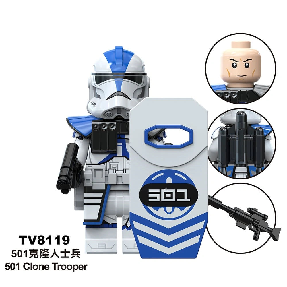 501st Clone Trooper Minifigures TV8119 Compatible With Lego