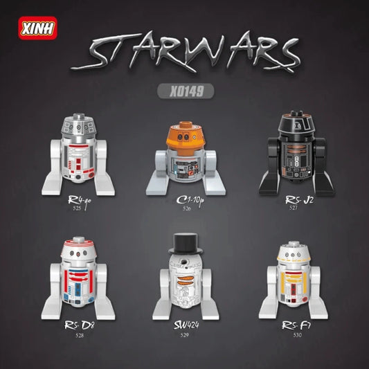 Astromech Droid Minifigures X0149 Compatible With Lego