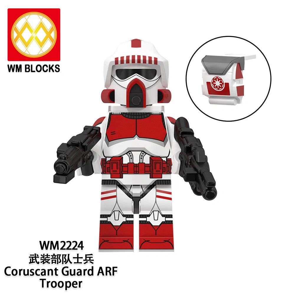 Coruscant Guard ARF Trooper Minifigures WM2224 Compatible With Lego