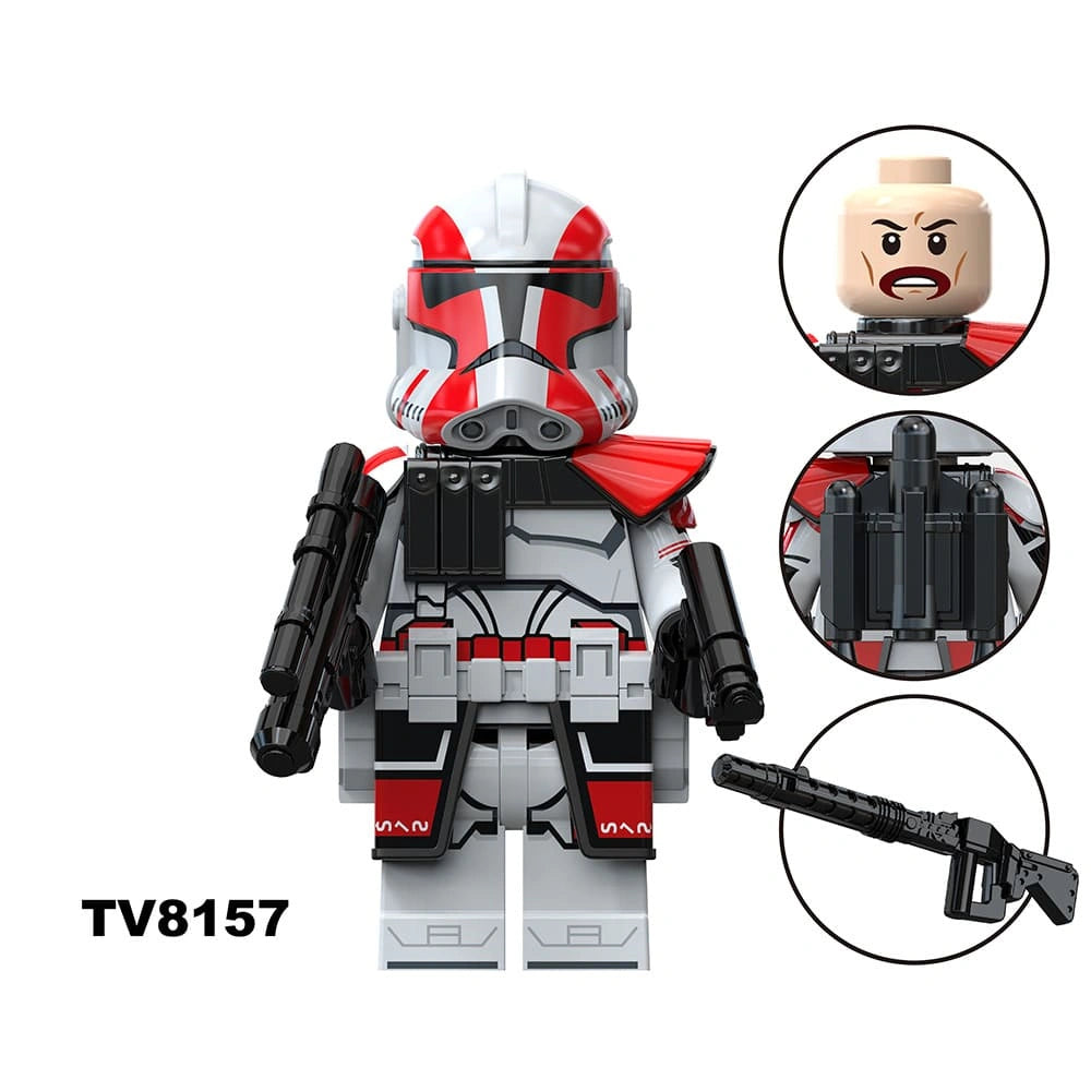 Grey Minifigures TV8157 Compatible With Lego