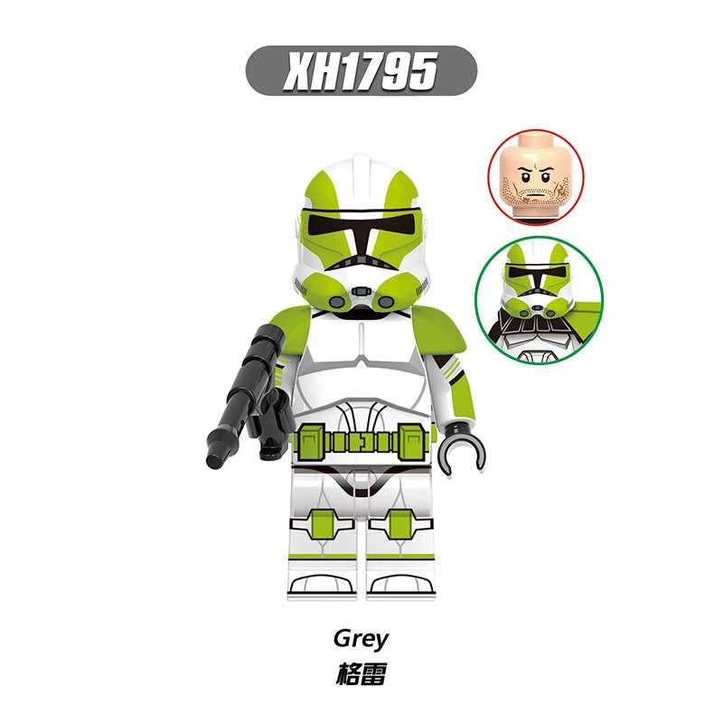 Grey Minifigures XH1795 Compatible With Lego