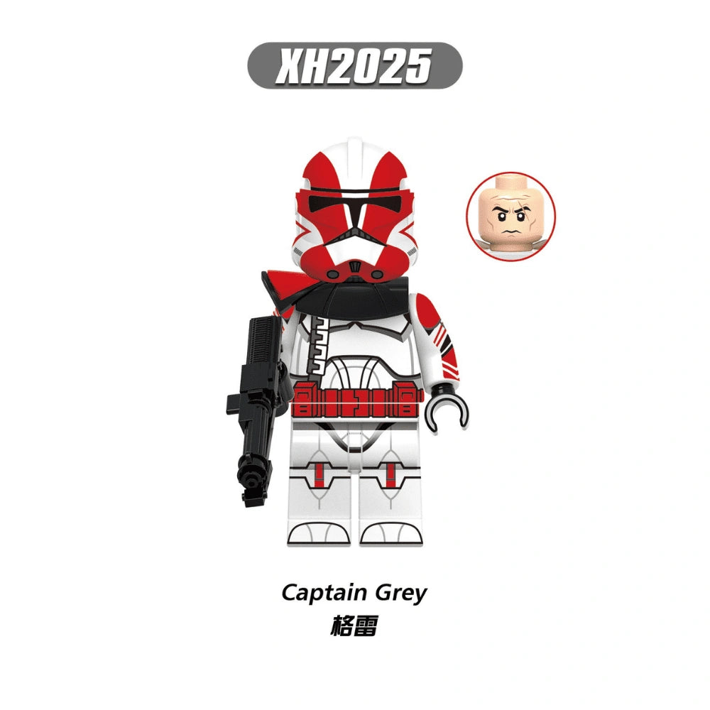 Grey Minifigures XH2025 Compatible With Lego