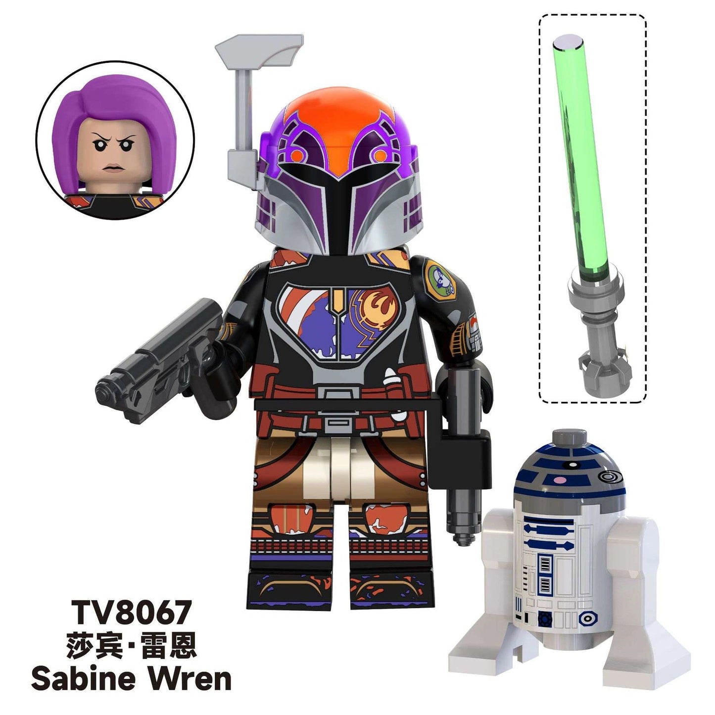 Sabine Wren Minifigures TV8067 Compatible With Lego
