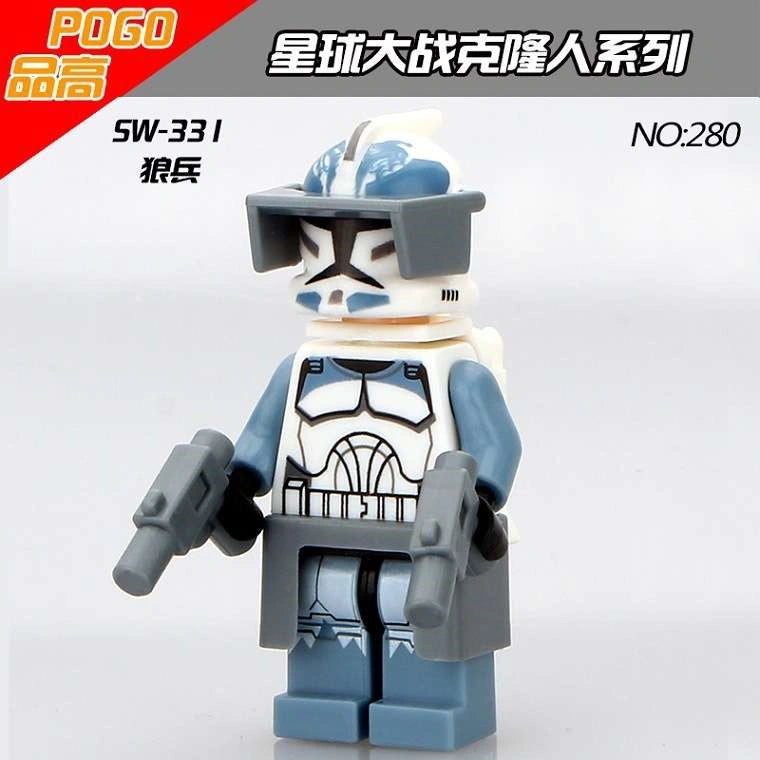 Wolfpack Clone Trooper Minifigures SW-331 Compatible With Lego