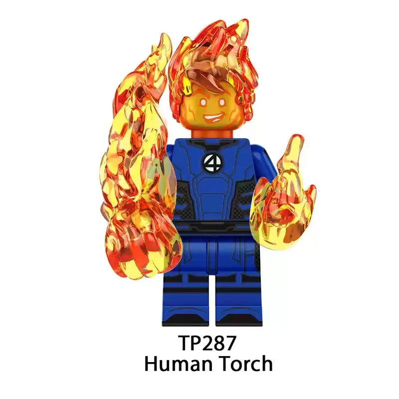 Human Torch minifigures figure TP287 Marvel Custom Minifigure