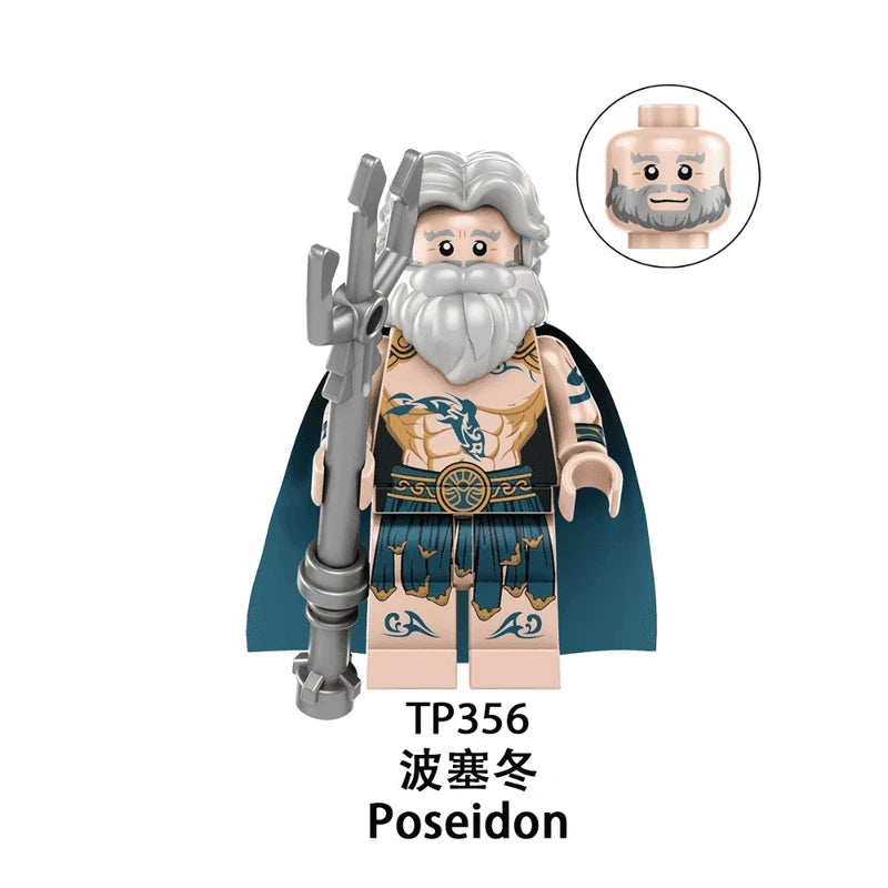 Poseidon Greek God Minifigure TP356