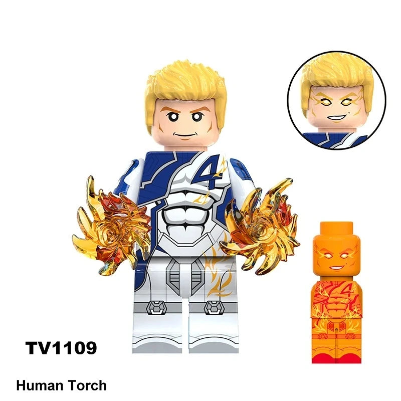 Human Torch Minifigures TV1109 Marvel MiniFigure