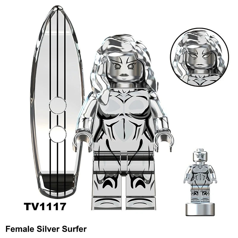 Silver Surfer Minifigures TV1117 Marvel MiniFigure