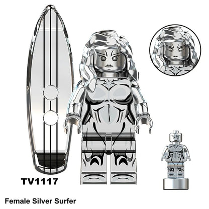 Silver Surfer Minifigures TV1117 Marvel MiniFigure