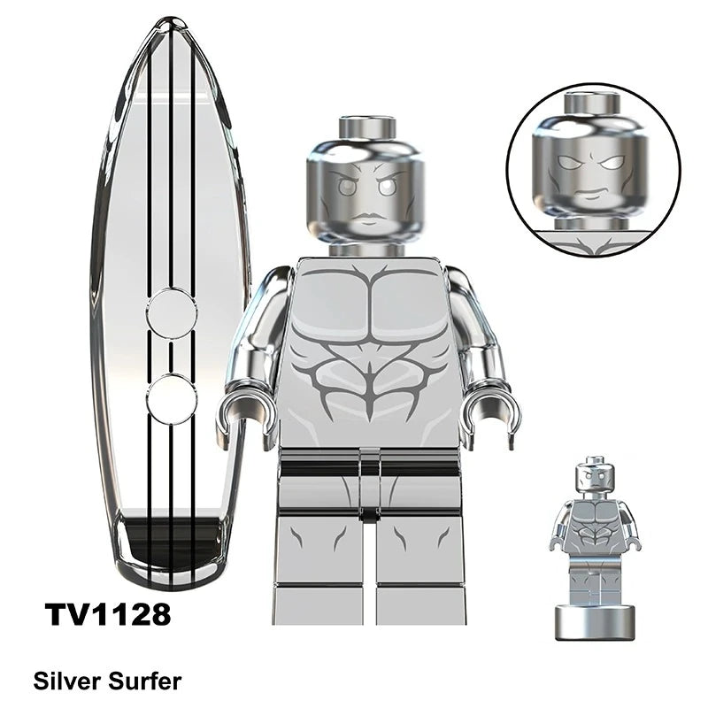 Silver Surfer Minifigures TV1128 Marvel MiniFigure