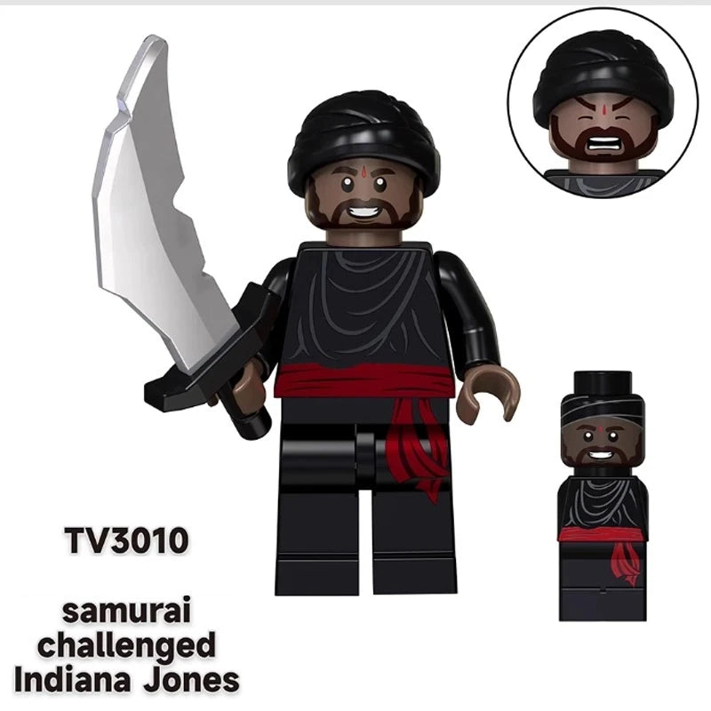 Samurai Challenged Indiana Jones Minifigures TV3010 Indiana Jones MiniFigure