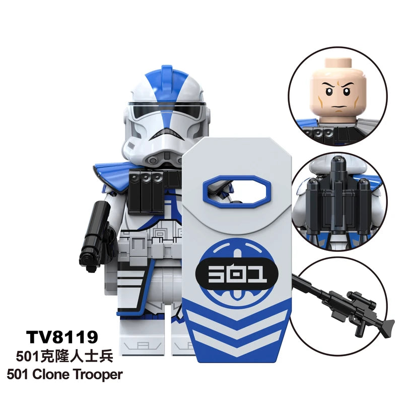 501st Clone Trooper Minifigures TV8119 Star Wars MiniFigure