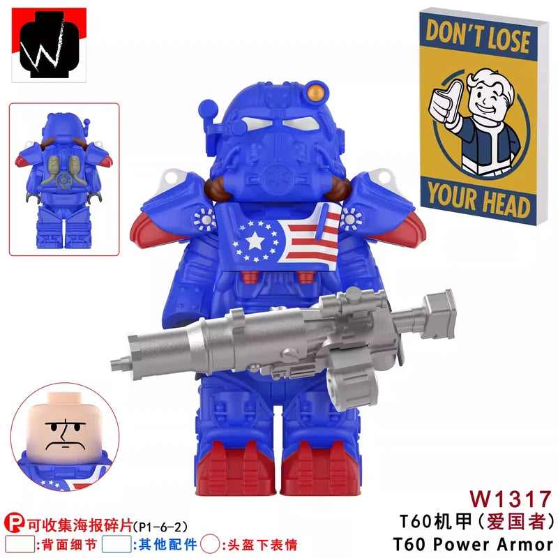 T-60 Power Armor W1317 Minifigures Movies and TV Minifigure