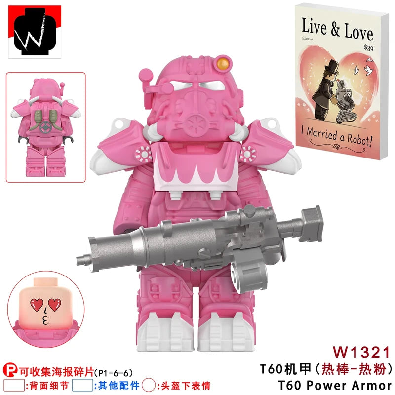 T-60 Power Armor W1321 Minifigures Movies and TV Minifigure