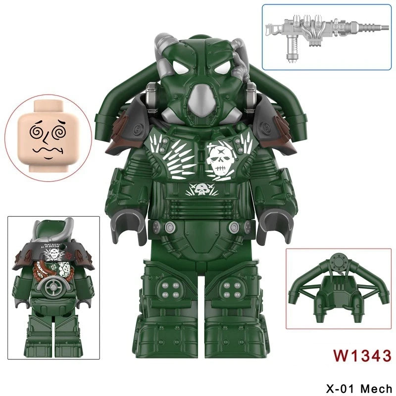 X-01 Mech Minifigures W1343 Games MiniFigure
