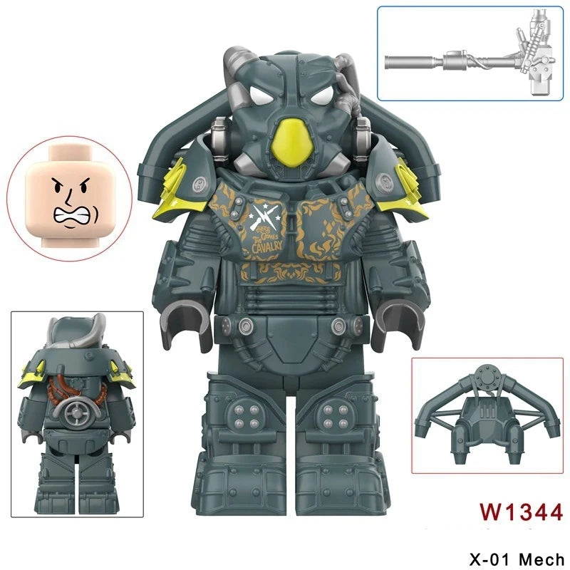 X-01 Mech Minifigures W1344 Games MiniFigure