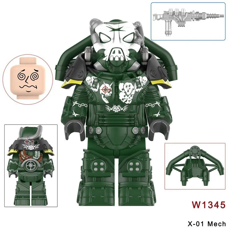 X-01 Mech Minifigures W1345 Games MiniFigure