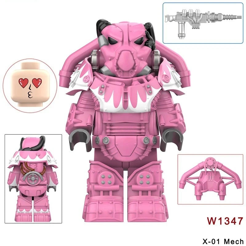 X-01 Mech Minifigures W1347 Games MiniFigure
