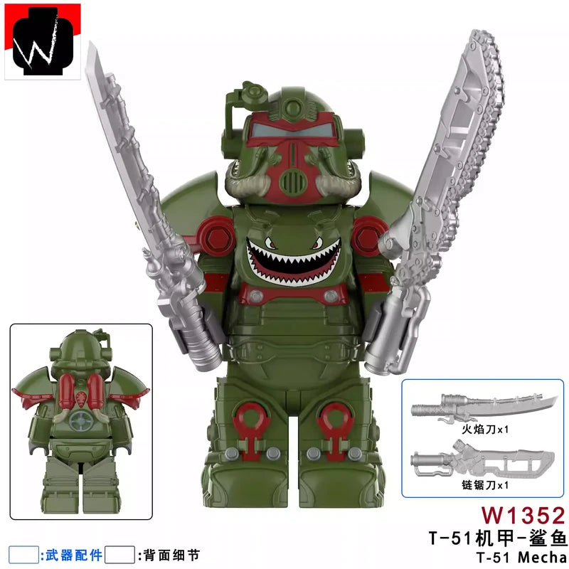 T-51 Power Armor Minifigures W1352 Games MiniFigure