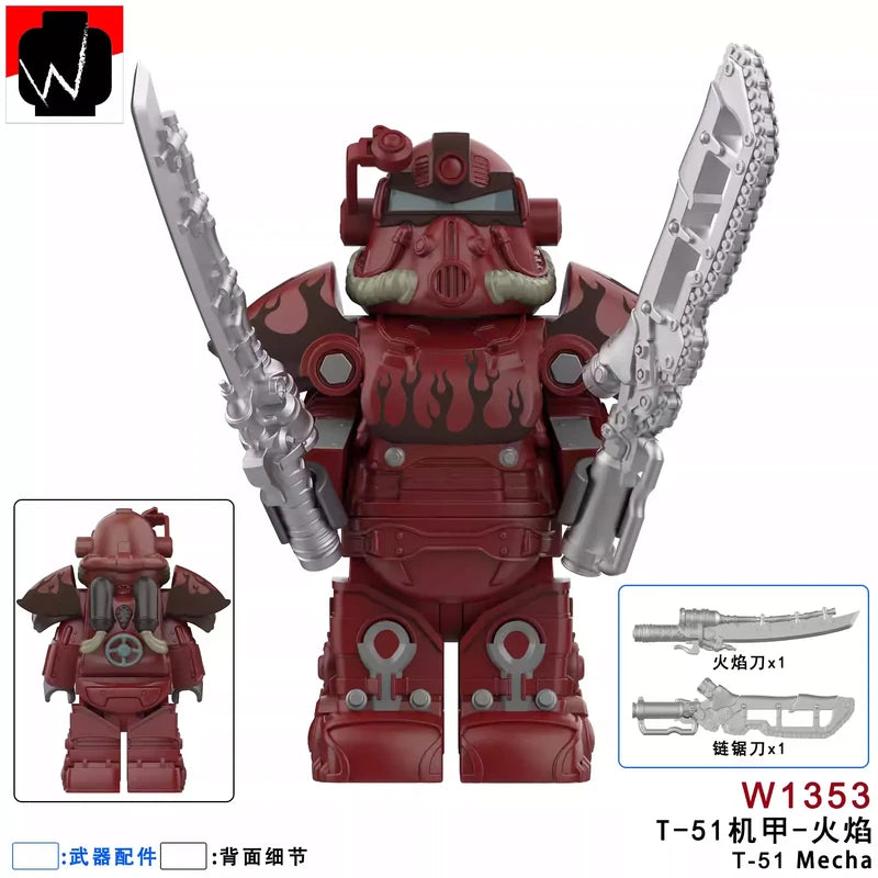T-51 Power Armor Minifigures W1353 Games MiniFigure