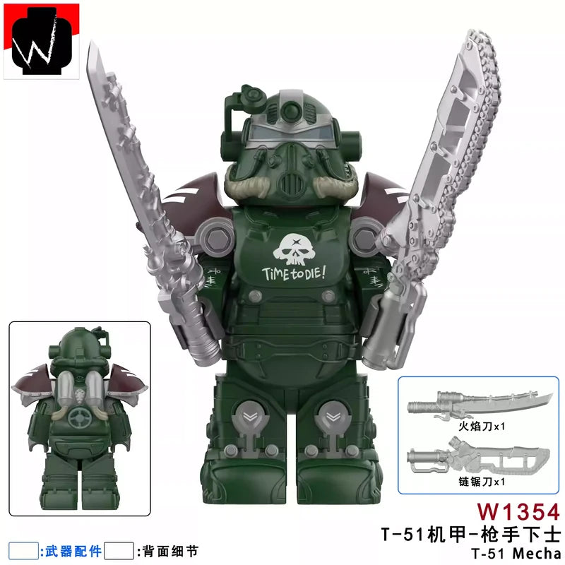 T-51 Power Armor Minifigures W1354 Games MiniFigure