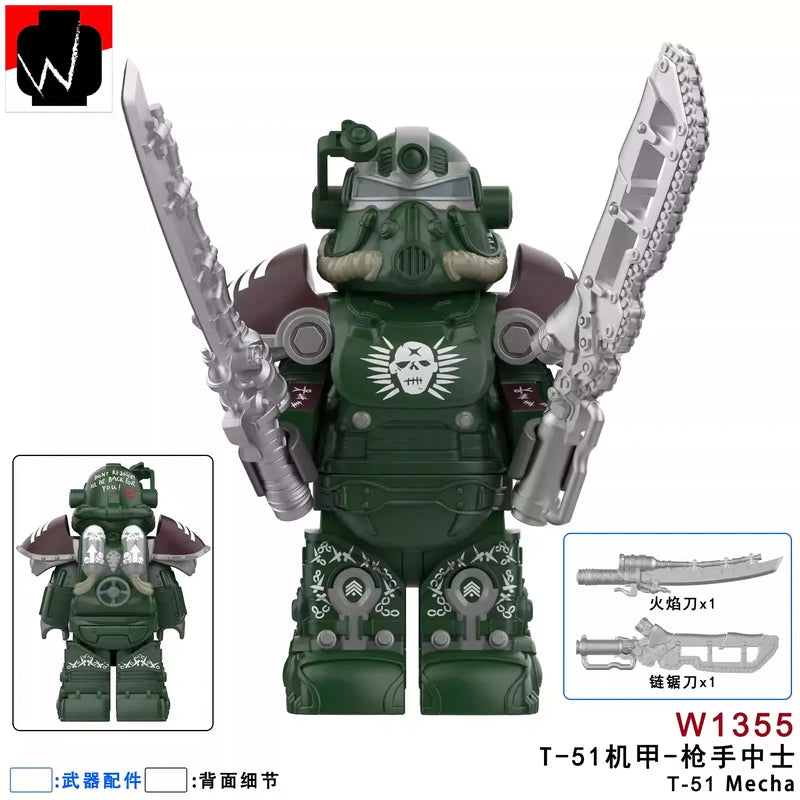 T-51 Power Armor Minifigures W1355 Games MiniFigure