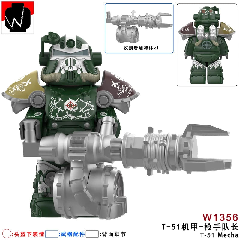 T-51 Power Armor Minifigures W1356 Games MiniFigure