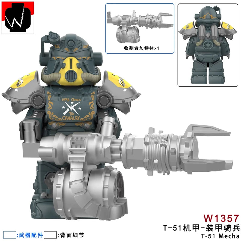 T-51 Power Armor Minifigures W1357 Games MiniFigure