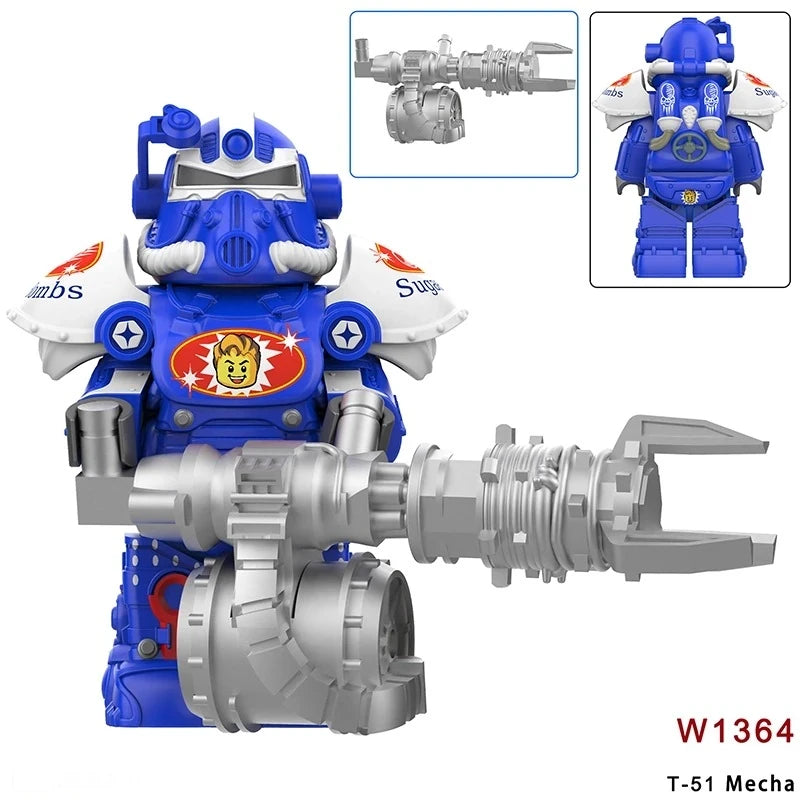 T-51 Mecha Minifigures W1364 Games MiniFigure