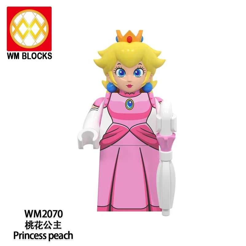 Princess Peach Minifigures WM2070 Mario Bros MiniFigure