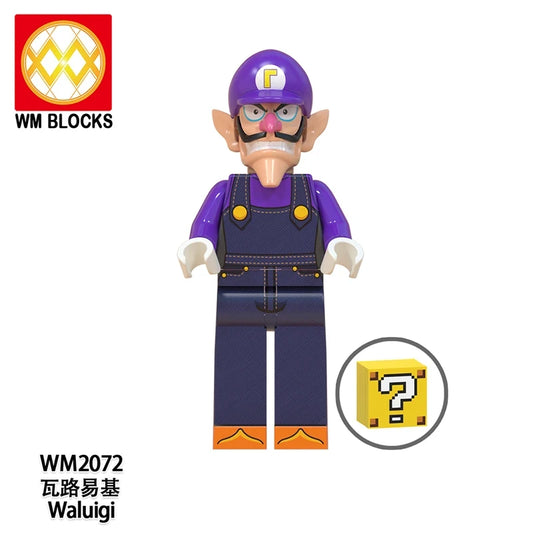 Waluigi minifigures WM2072 Mario Bros figure