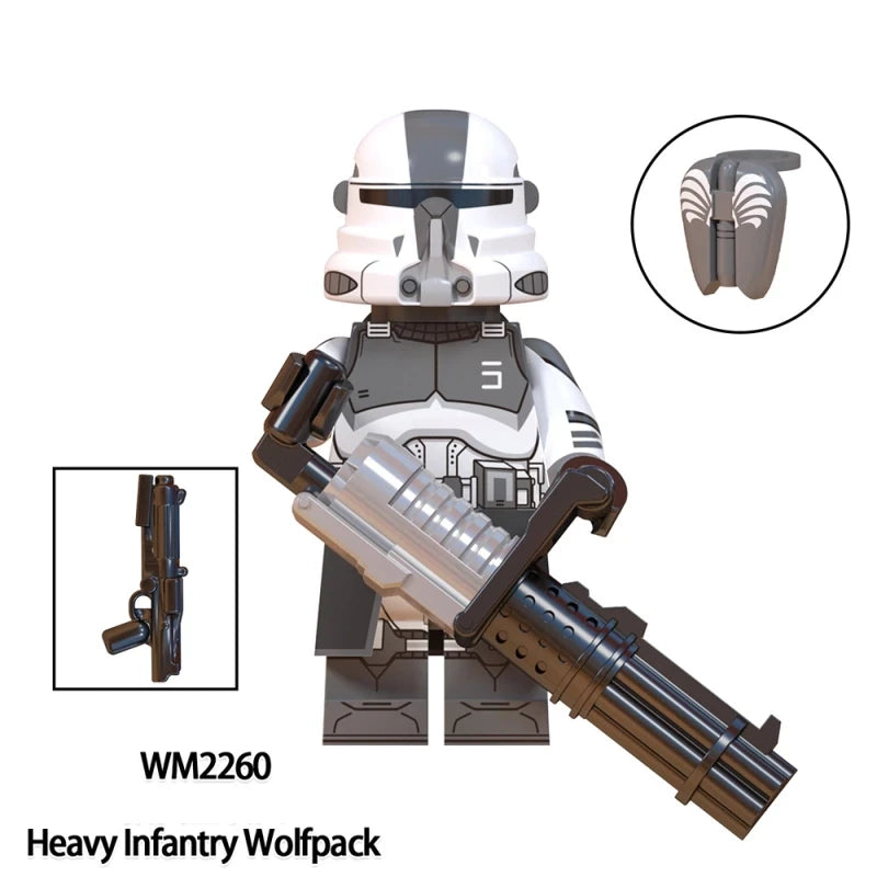 Heavy Infantry Wolfpack Clone Trooper minifigures WM2260 Star Wars figure