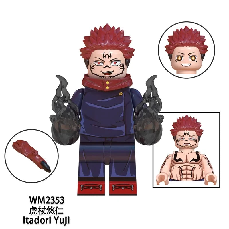 Itadori Yuji Minifigures WM2353 Anime/Manga MiniFigure
