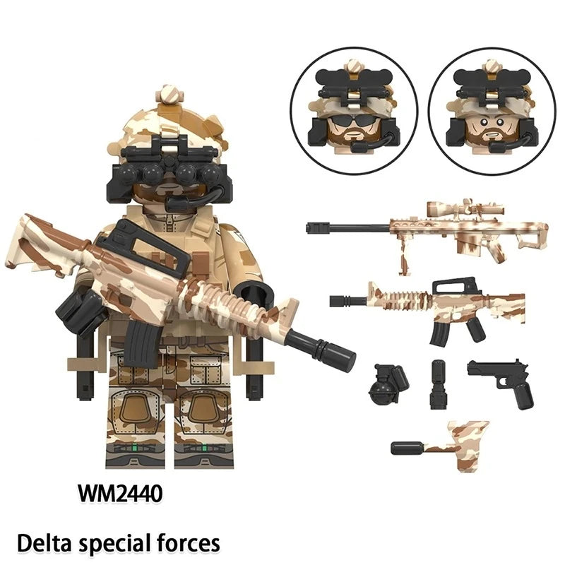 Delta Special Forces Minifigures WM2440 Military MiniFigure