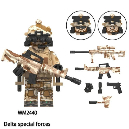 Delta Special Forces Minifigures WM2440 Military MiniFigure