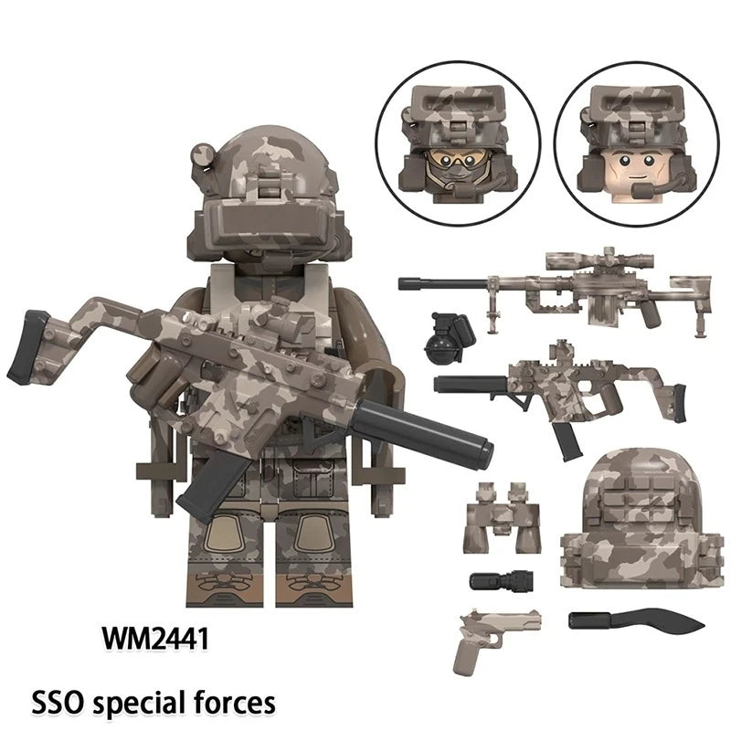 SSO Special Forces Minifigures WM2441 Military MiniFigure