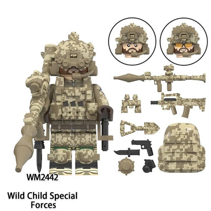 Wild Child Special Forces Minifigures WM2442 Military MiniFigure