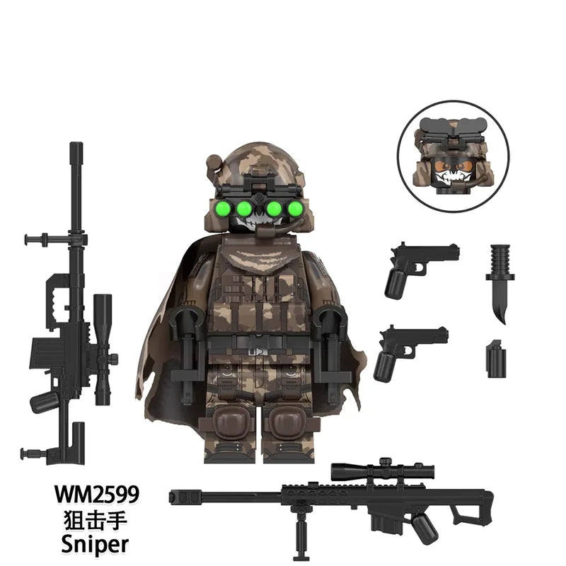 Sniper Minifigures WM2599 Military MiniFigure