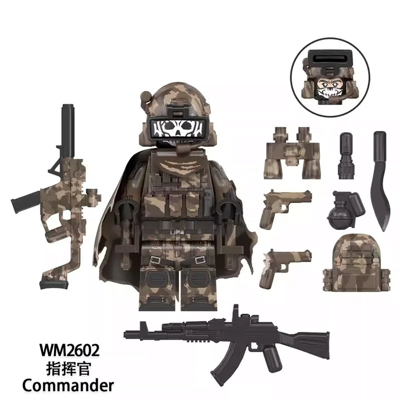 Commander Minifigures WM2602 Military MiniFigure
