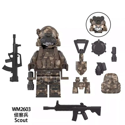 Scout Minifigures WM2603 Military MiniFigure