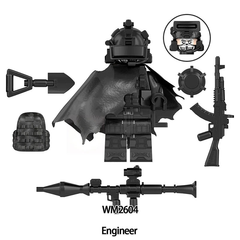Engineer Minifigures WM2604 Military MiniFigure
