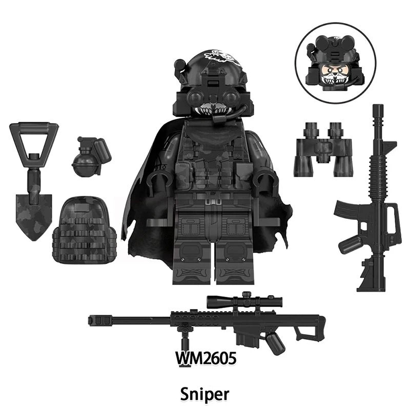 Sniper Minifigures WM2605 Military MiniFigure