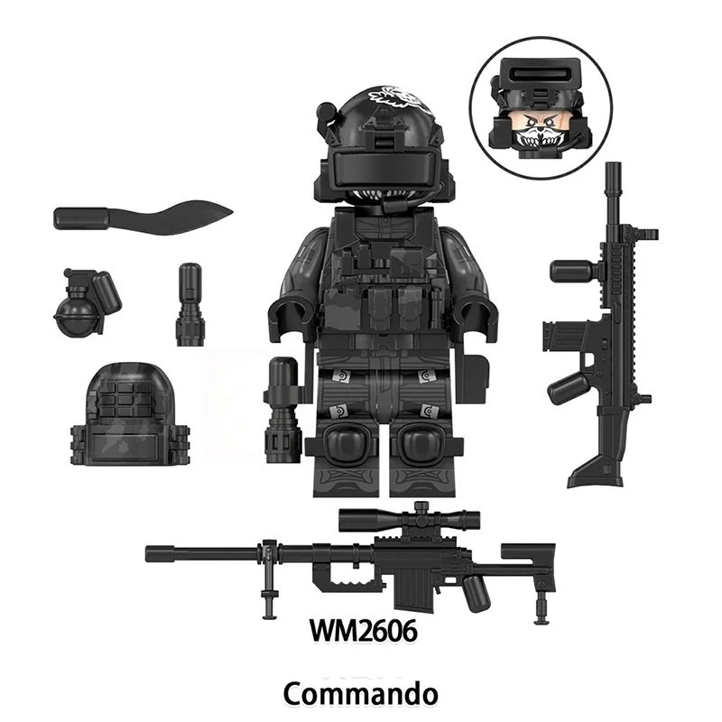 Commando Minifigures WM2606 Military MiniFigure