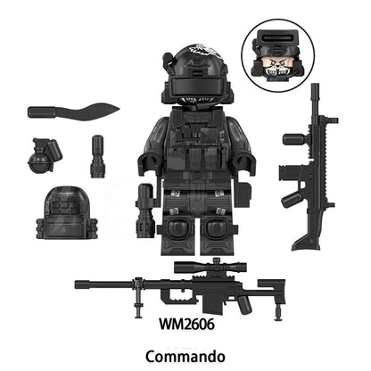 Commando Minifigures WM2606 Military MiniFigure