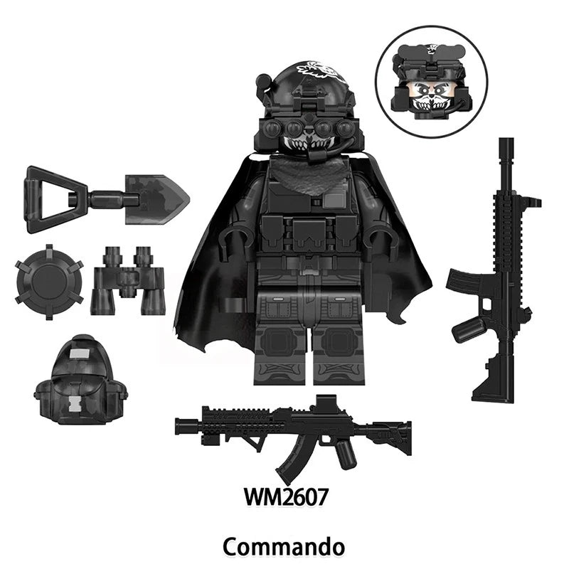 Commando Minifigures WM2607 Military MiniFigure