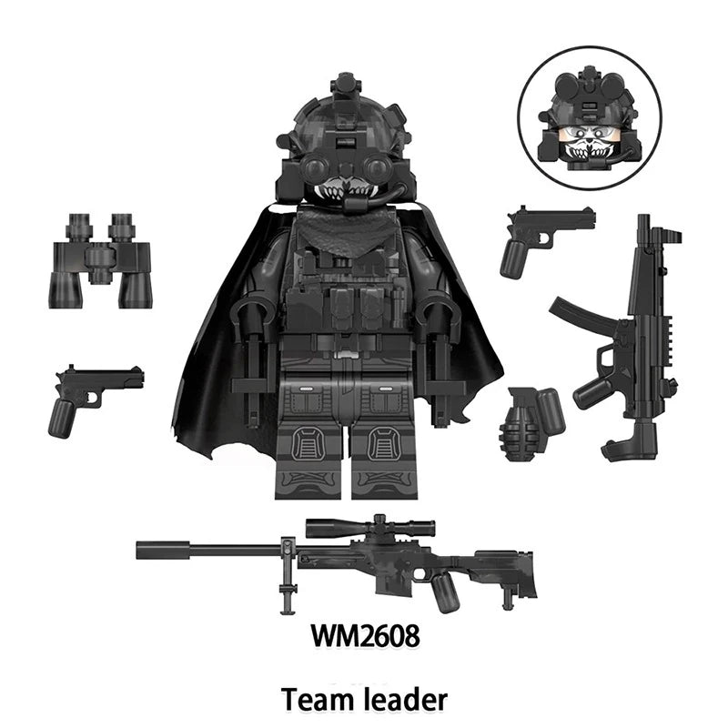 Team leader Minifigures WM2608 Military MiniFigure