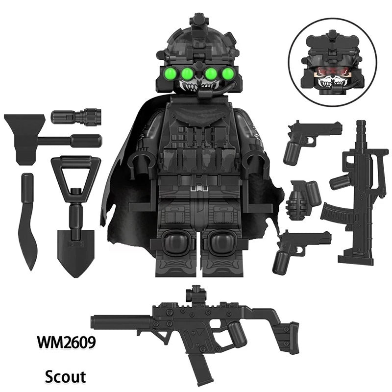 Scout Minifigures WM2609 Military MiniFigure