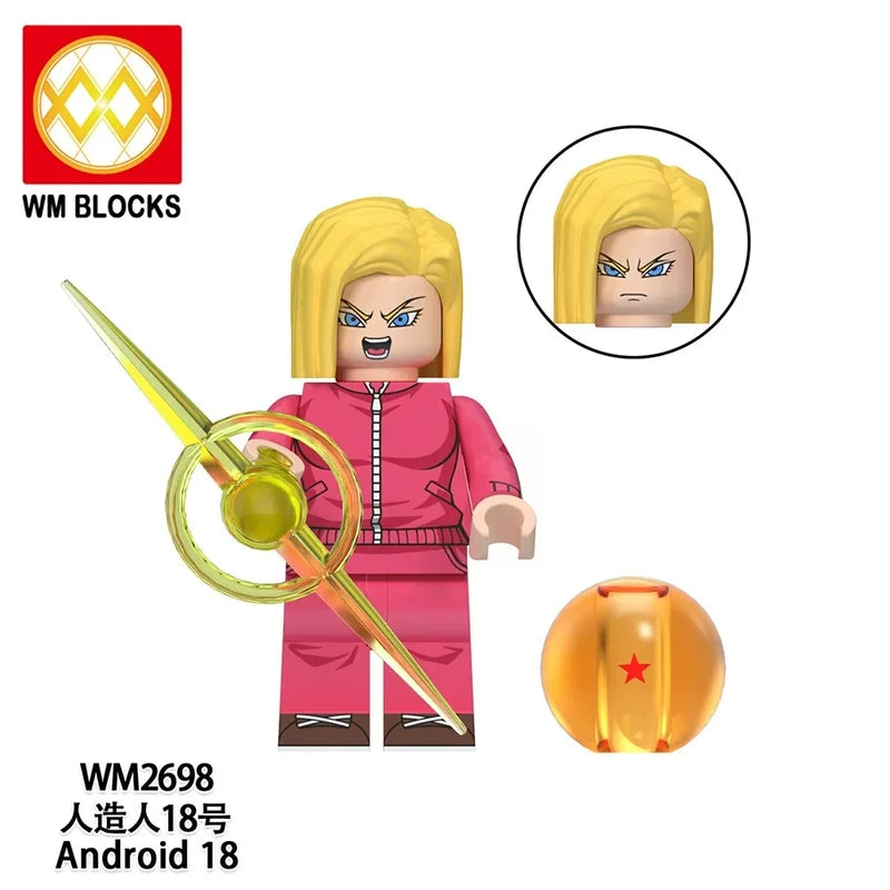 Android 18 Minifigures WM2698 Dragon Ball MiniFigure