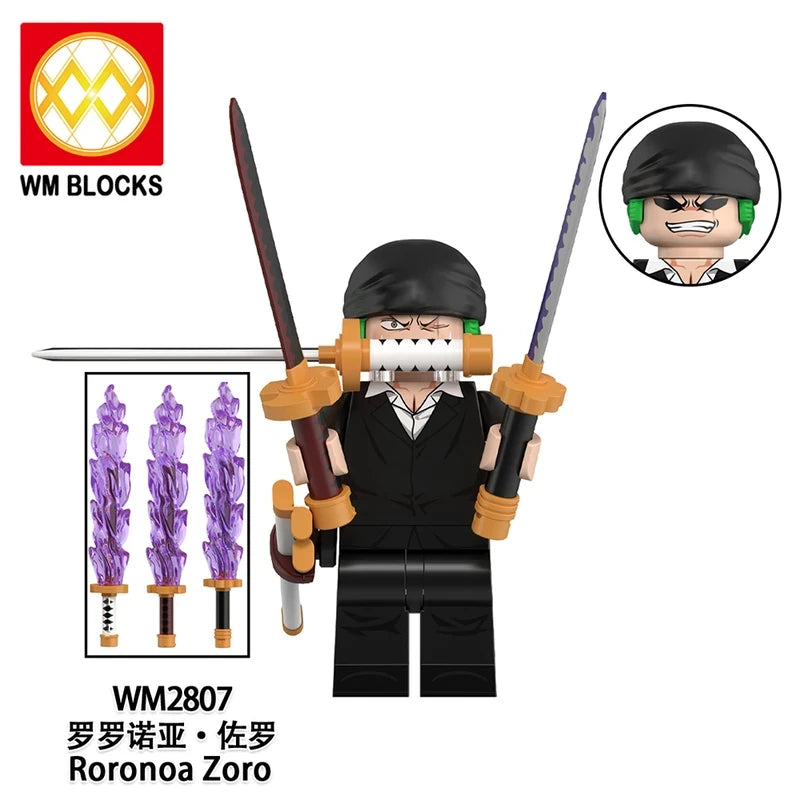 Roronoa Zoro minifigures WM2807 One Piece figure
